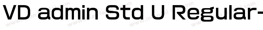 VD admin Std U Regular字体转换